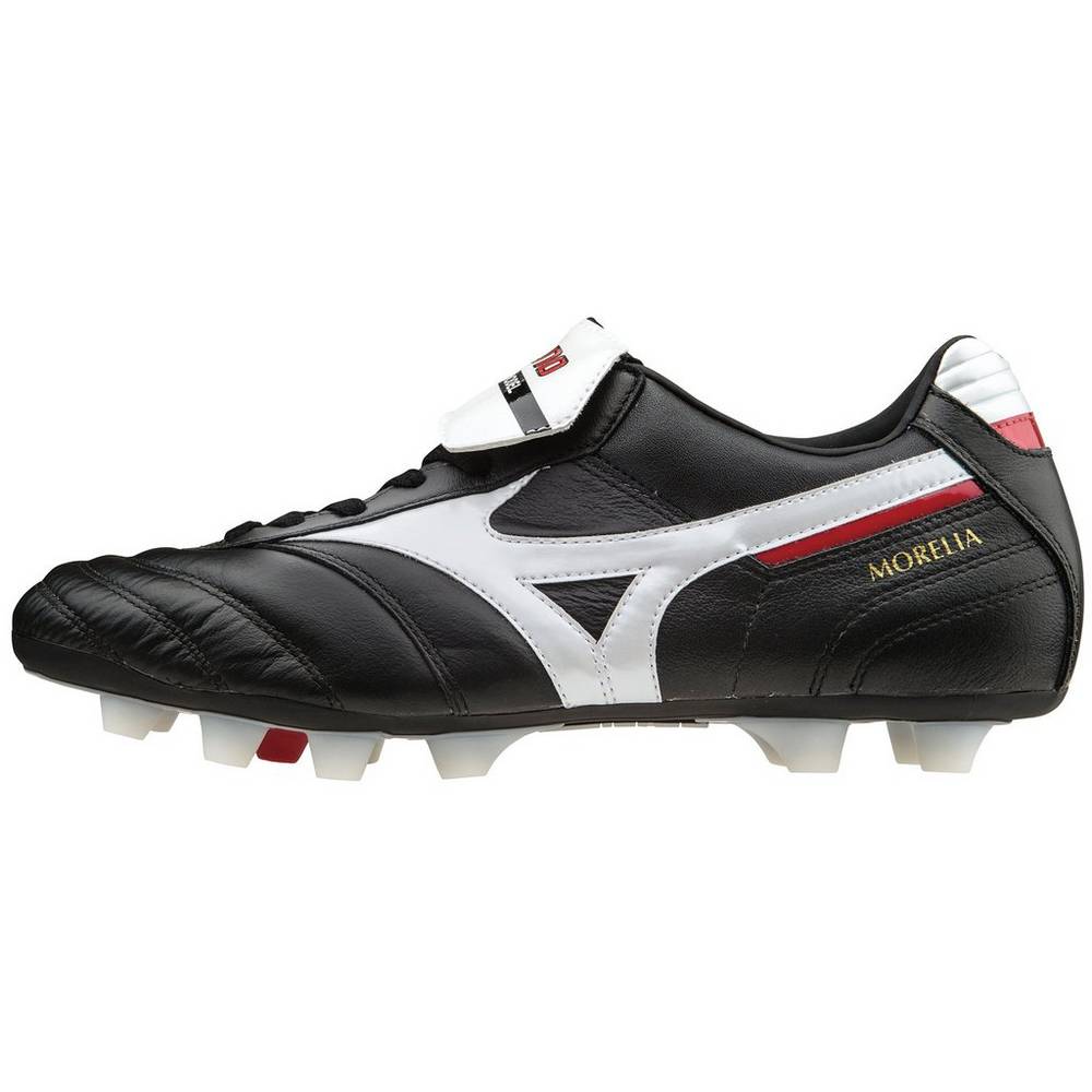 Botas de Futbol Mizuno Morelia II Made in Japan Hombre Negras/Blancas Comprar ABFZ-25431